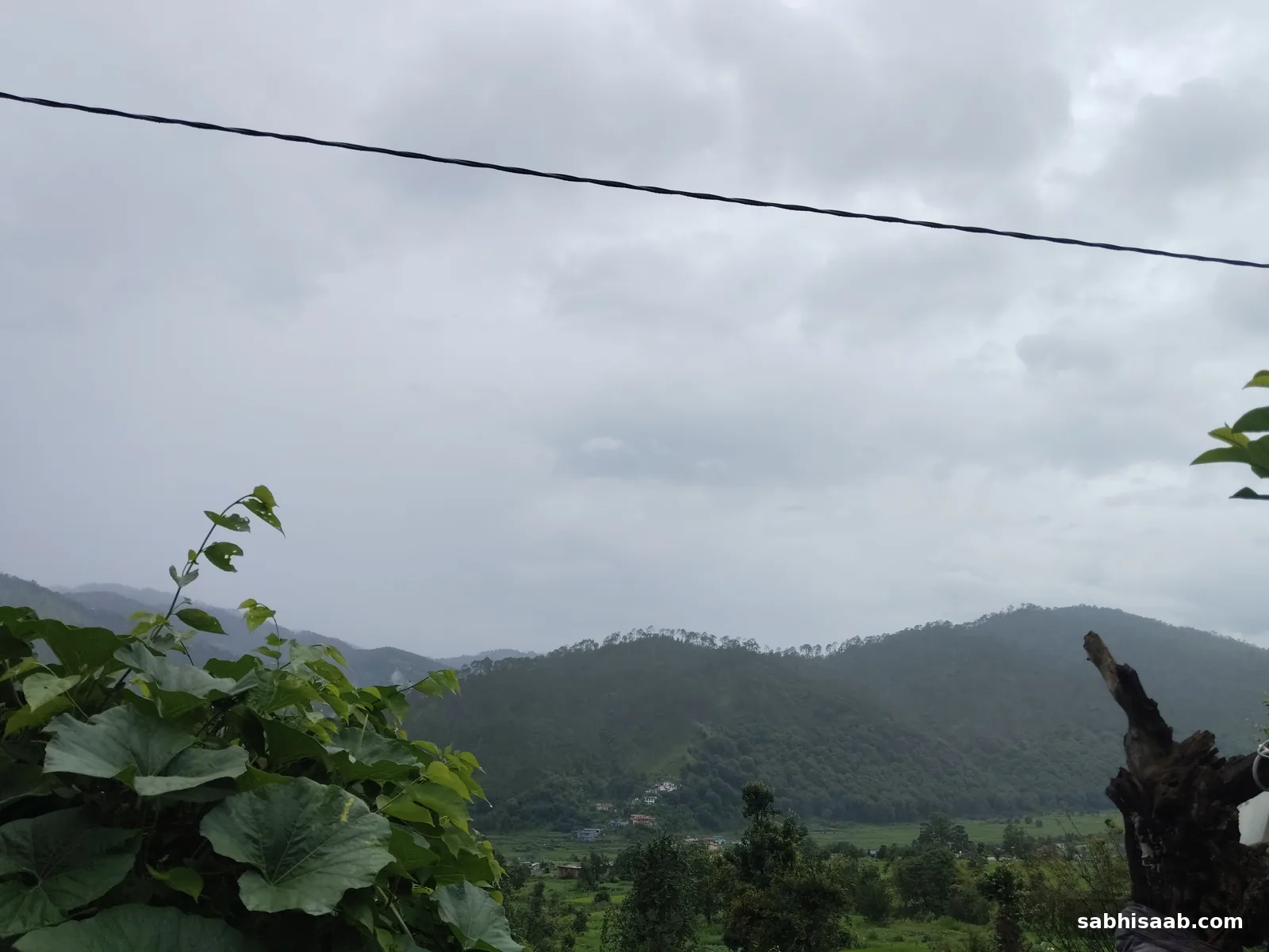 Uttarakhand ka pahadi gaon, kheti ki zameen — jahan maine AgriStack farmer registry kiya